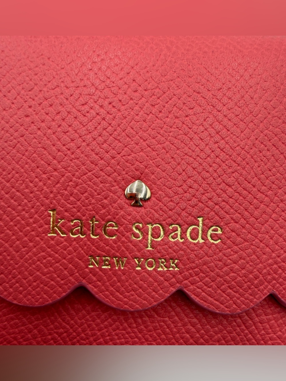 Kate Spade Gemma Pink Scalloped Small Flap Wallet w Box & Insert - Picture 12 of 12
